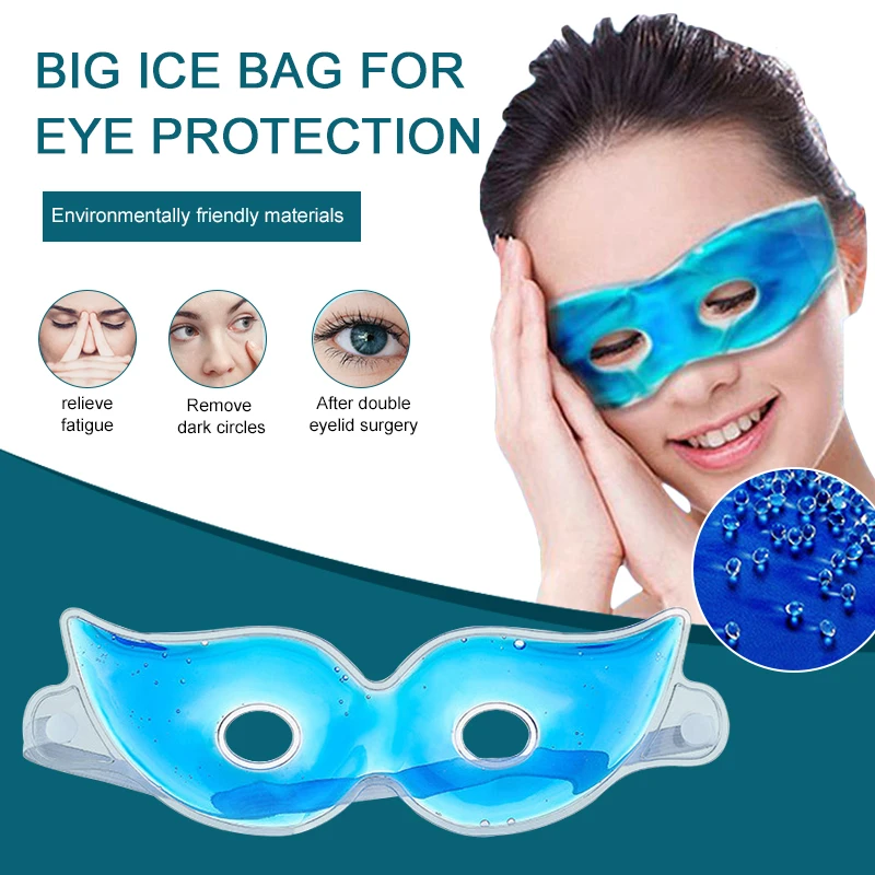 

2PC Dark Circles Removal Eye Fatigue Relife Gel Eye Mask Hot Cold Cooling Soothing Relief Tired Eyes & Headache Relaxing Pad
