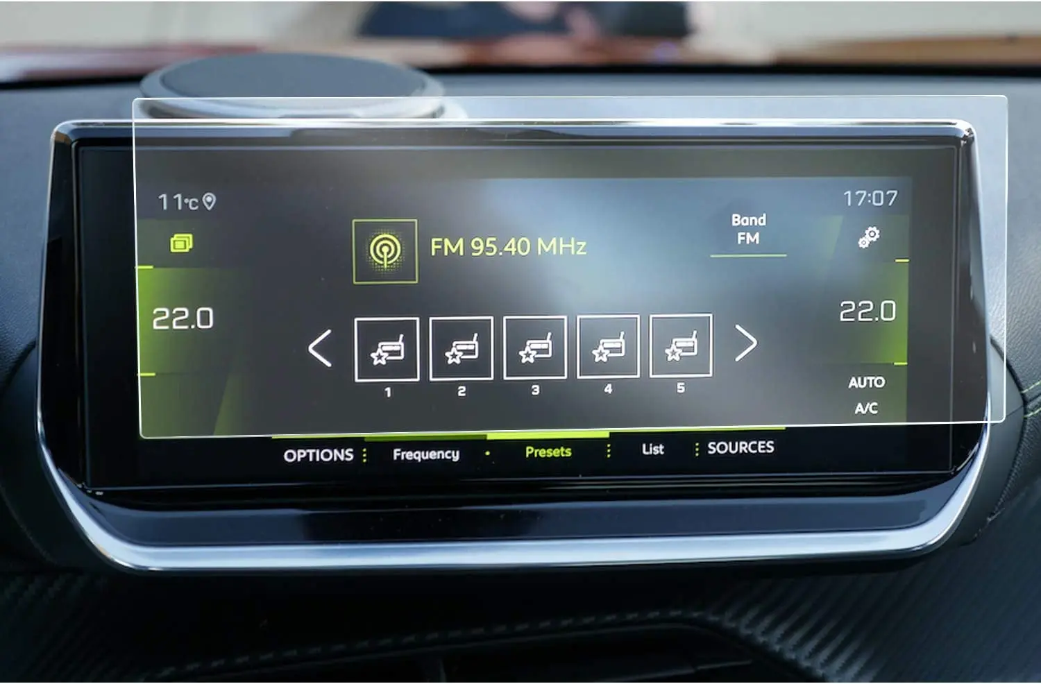 2PC PET для Peugeot 208 e-208 GT P21 /2008 e-2008 2020-2023 10INCH infotainment навигация media touch screen protector