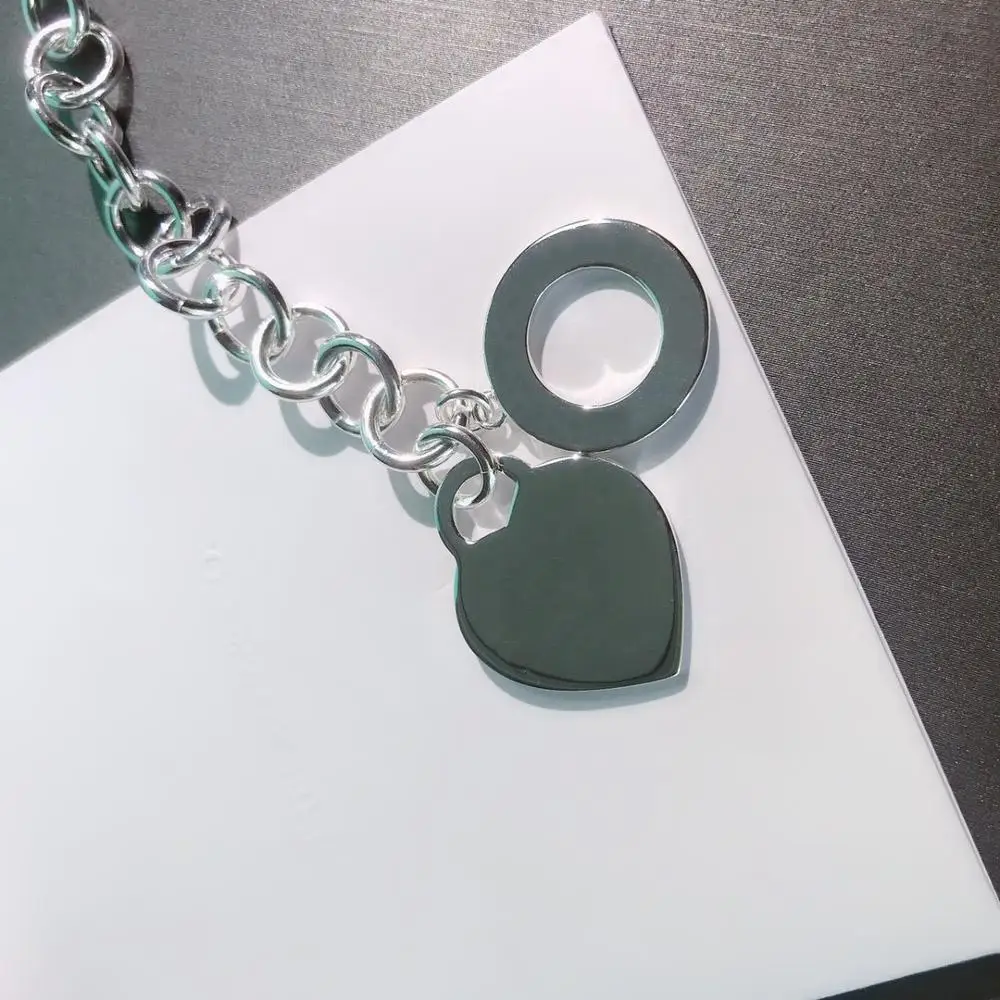 

Классическое ожерелье в форме сердца из серебра 100% пробы, романтический японский и корейский стиль, праздничный подарок для девушки