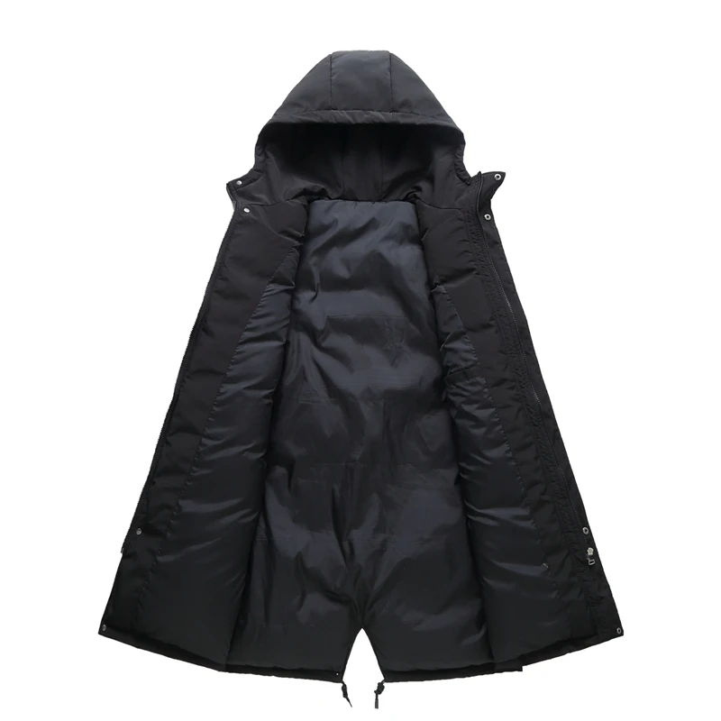 Down jacket man's winter Thickened Winter Warm X-Long White Duck Down Coat New Men Fashion Hooded Puffer Parkas Oversized 10XL