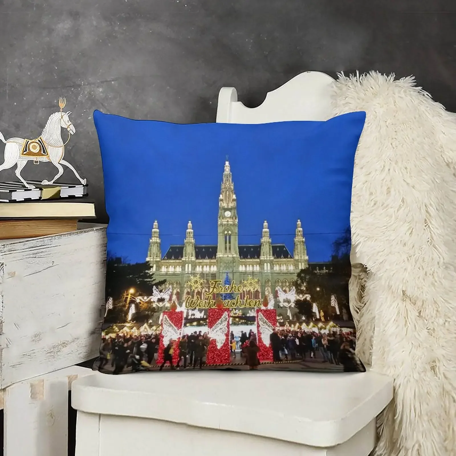 Вена Рэтус в Рождество. Декоративная подушка чехлы для подушек диванов подушки