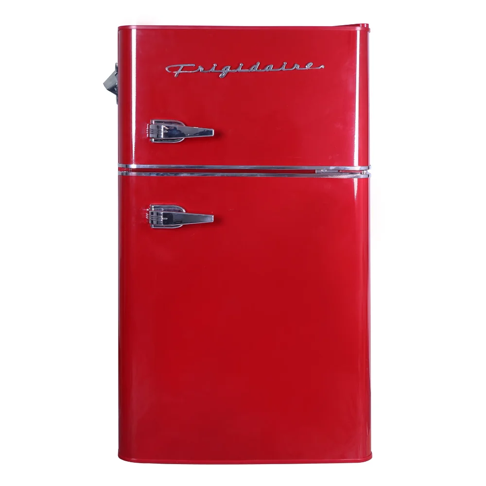 

Frigidaire Retro 3.2 Cu ft Two Door Compact Refrigerator with Freezer, Red