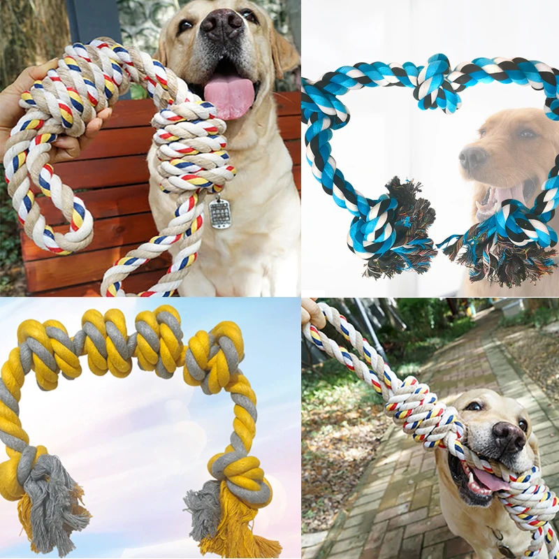 

60CM Pets Toys Dog Toy Bite Molar Tooth Rope Dog Toy for Large Dogs Rottweiler Dog Toys Golden Retriever Chewing Teeth Big Toys