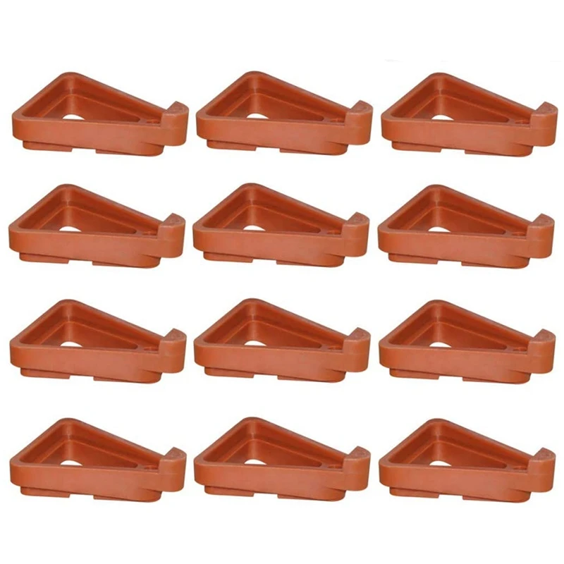 

12Pcs Plant Pot Feet, Invisible Flower Pot Risers,DIY Combination Triple-Cornered Toes Pot Lifters For Flower Planter