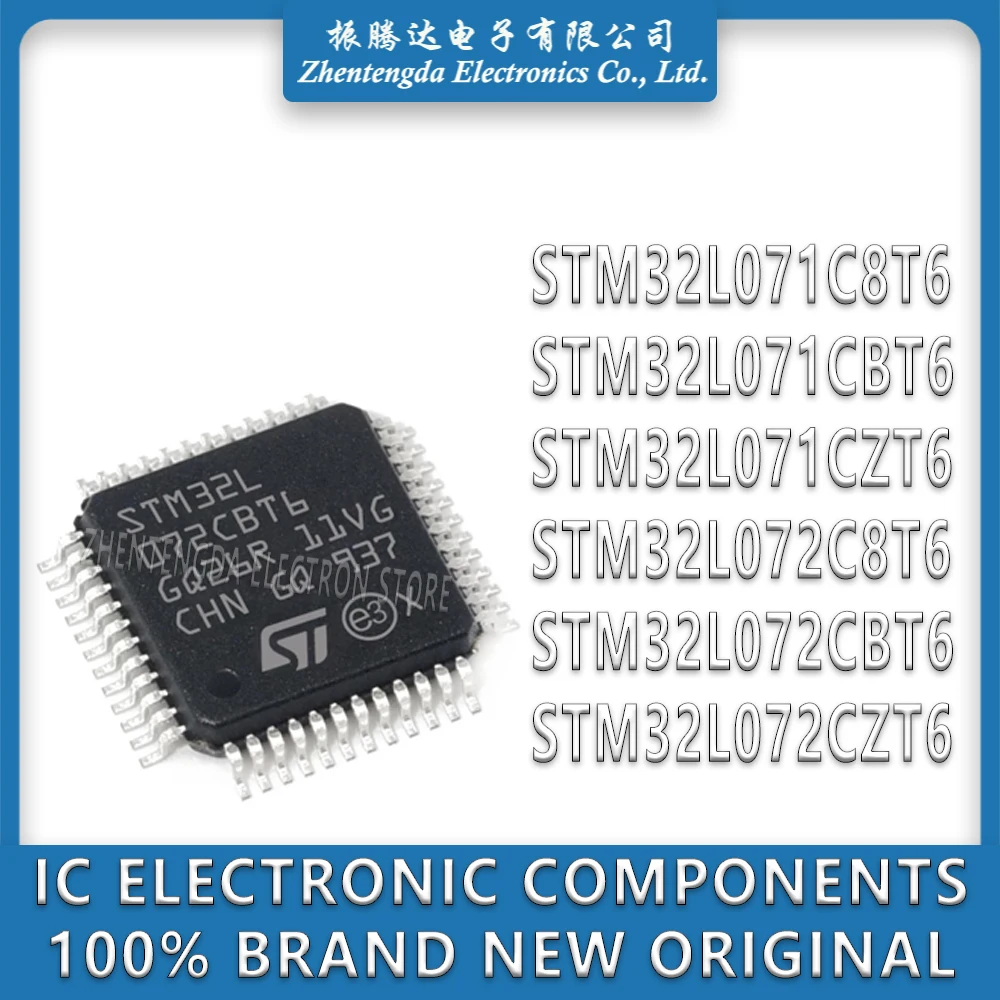 

STM32L071C8T6 STM32L071CBT6 STM32L071CZT6 STM32L072C8T6 STM32L072CBT6 STM32L072CZT6 STM32L071 STM32L072 STM IC MCU Chip LQFP-48