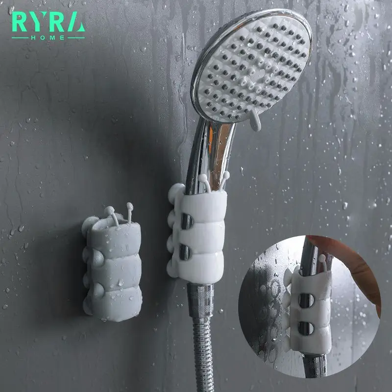 

Shower Head Holder Reusable Durable Suction Cup Shower Bracket Mount Bathroom Wall Rack Stand Bathroom Supplies Accessories