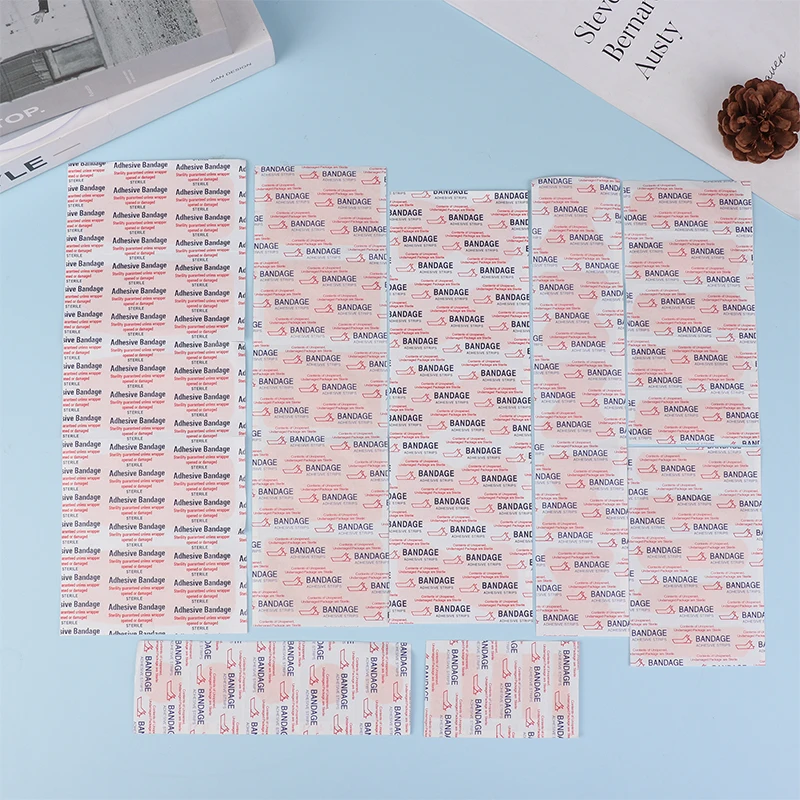 40 шт./пакет полиэтиленовый водонепроницаемый клейкий бинт для ухода за ранами 8