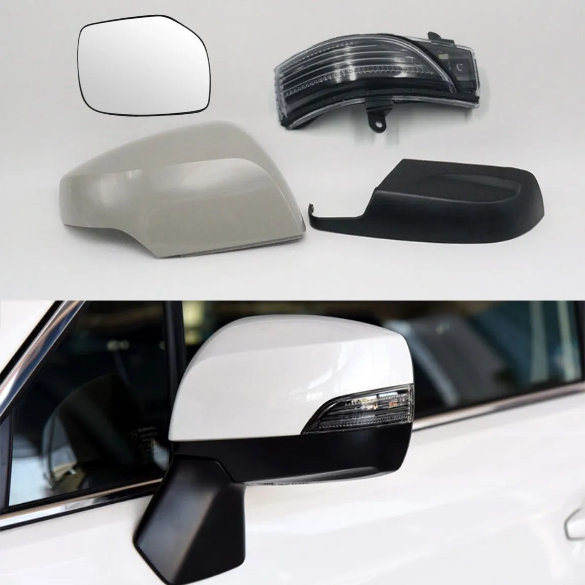 

Outside Rearview Mirror Cover with Turn Signal Light for Subaru Outback 2015-2018 XV 2013-2016 Lagecy Forester Impreza WRX STI