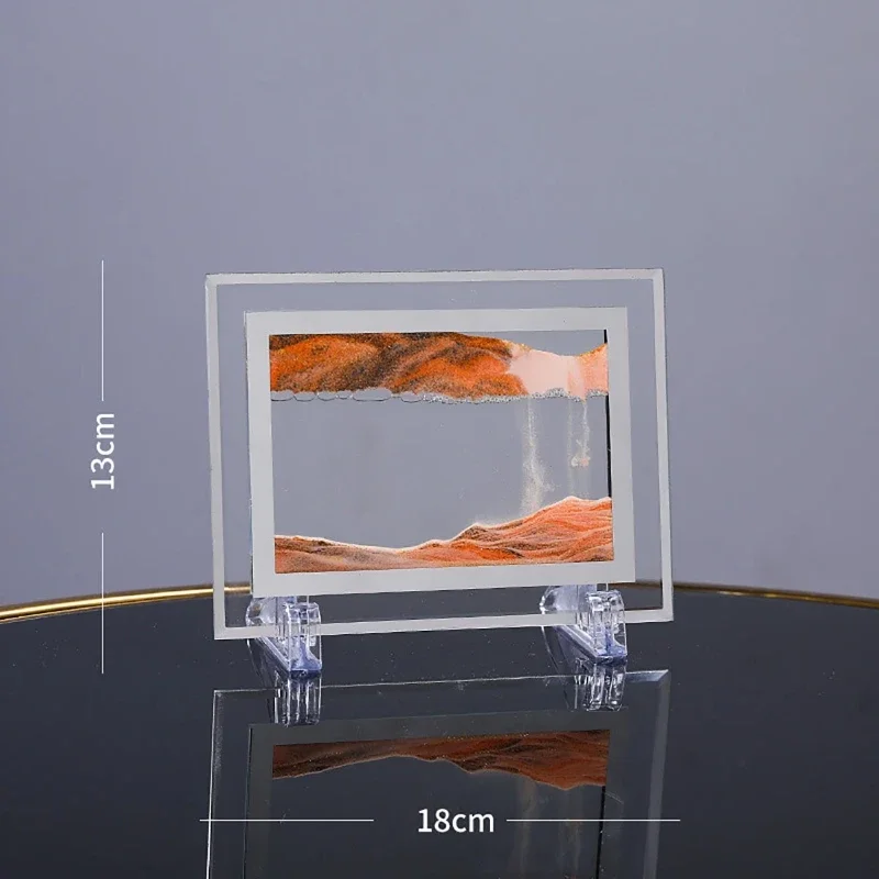 3D красочная рамка с движущимся песком струящийся песок художественная картина