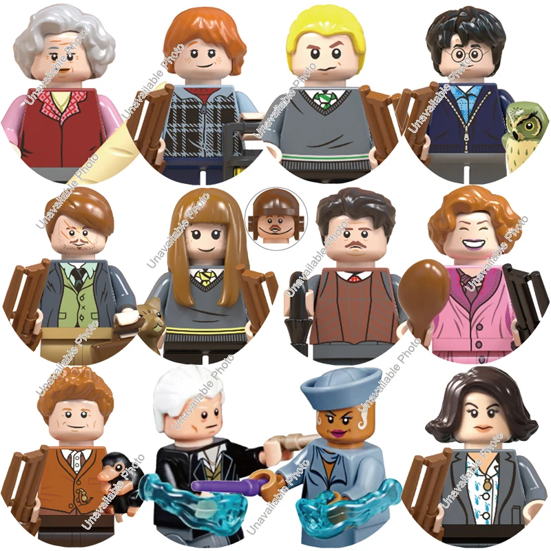 Горячие игрушки WM6046 WM6048 Аниме Гарри Поттер Jacopo Queenie Tina Newt Malfoy Susan Bones Мини-фигурки
