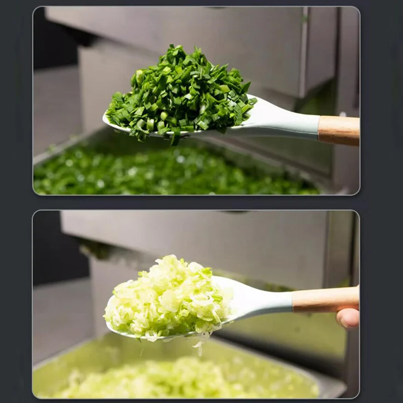 Фото Коммерческая овощерезка для кухни из нержавеющей стали, вращающаяся, для нарезки на сегменты, для картофеля фри №5