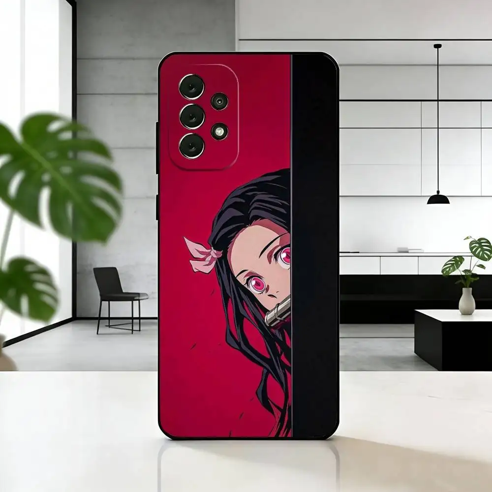 Фото Чехол для телефона D-Demon S-Slayer N-Nezuko для Samsung S25, S24, S21, S22, S23, S30, Ultra, S20, Plus, Fe, мягкий силиконовый черный чехол №5