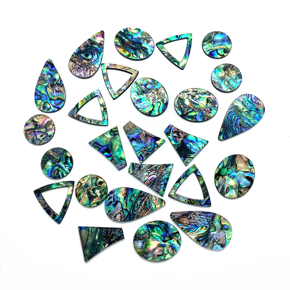 Бусины из натуральной морской ракушки круглые односторонние бусины в форме