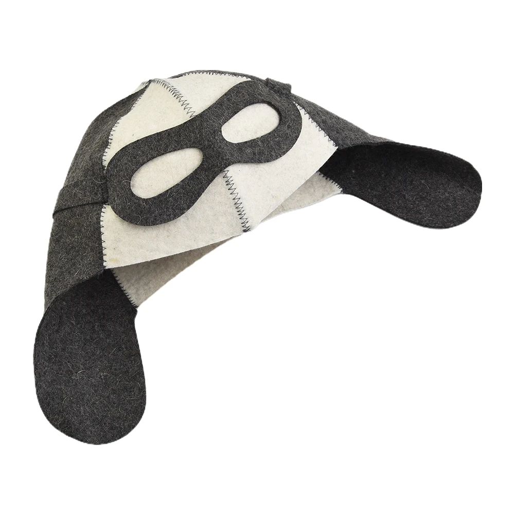 

1pc Wool Felt Sauna Hat Anti Heat Russian Cap Overheat Universal For Bath House Head Protection Towel Bathroom Accessories