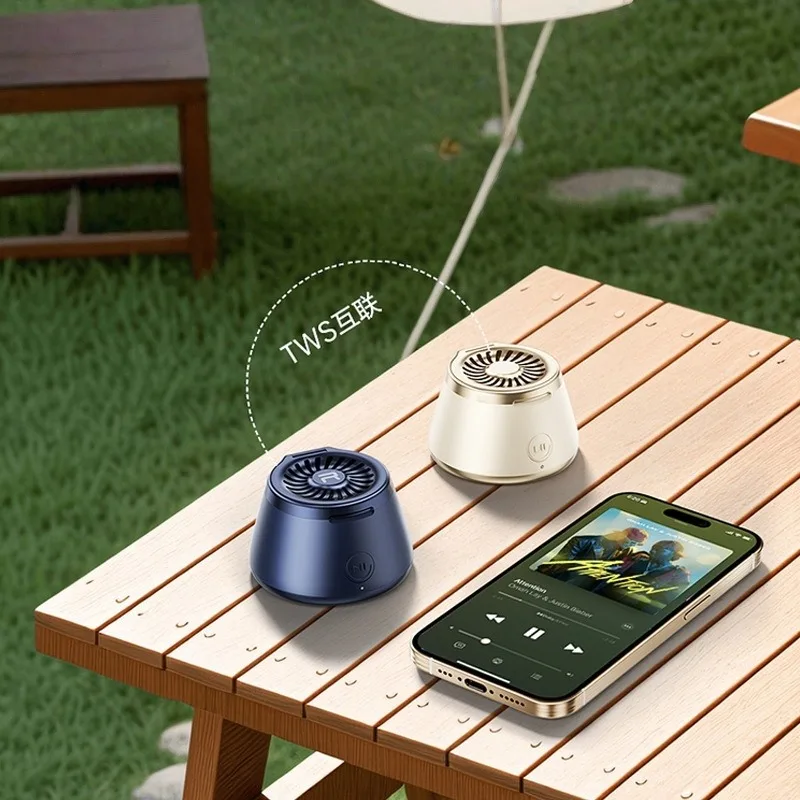 Фото Портативная Bluetooth-колонка 500 мАч с магнитной подставкой и держателем для телефона, поддержка TWS-подключения №3