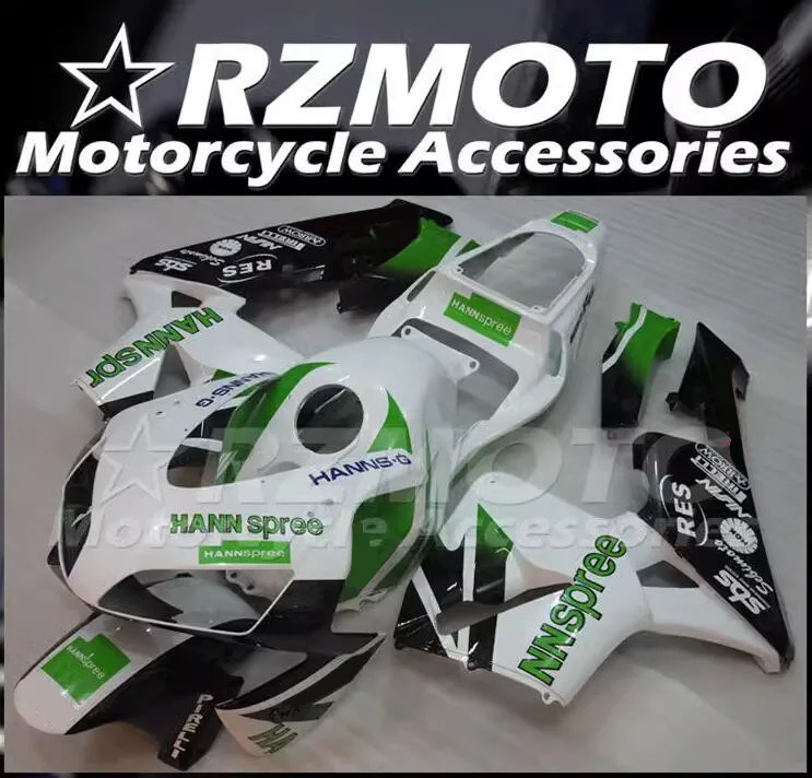 

Новый комплект обтекателей из АБС-пластика для цельного мотоцикла Подходит для HONDA CBR600RR F5 2003 2004 03 04 Комплект кузова зеленый белый
