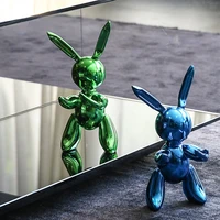 creative electroplating rabbit ornaments childrens room living room desktop soft decoration crafts birthday gifts