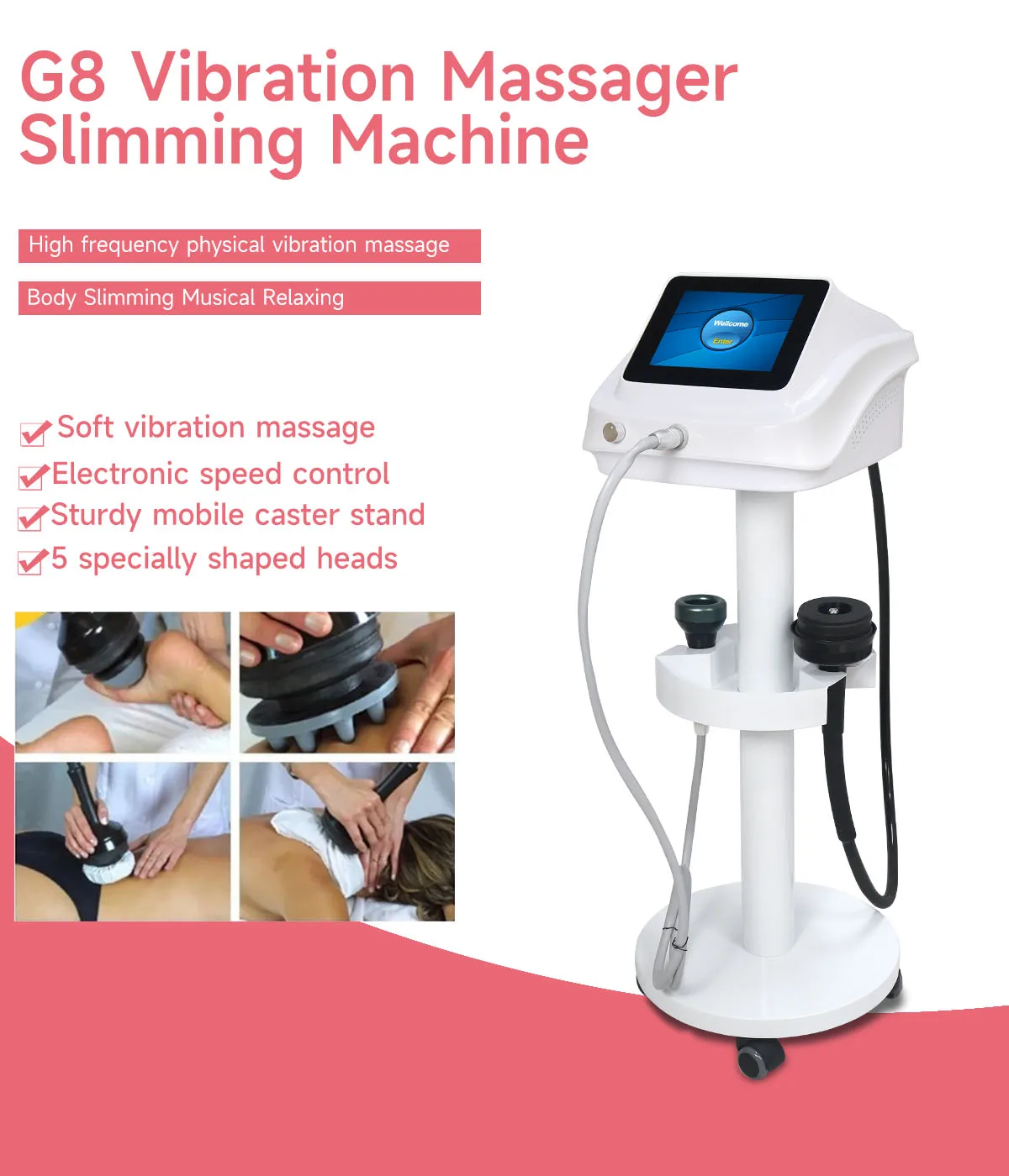 Новая вибрационная машина для массажа тела Turbo G8 устройство похудения снижения