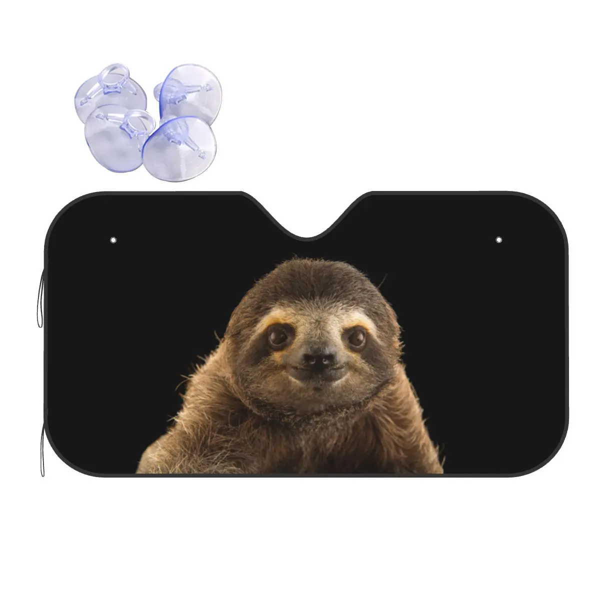 

Sloth Pattern Funny Windshield Sunshade Animal Cute Car Front Windshield 70x130cm Sun Visor Blinds Sun Shade Protect