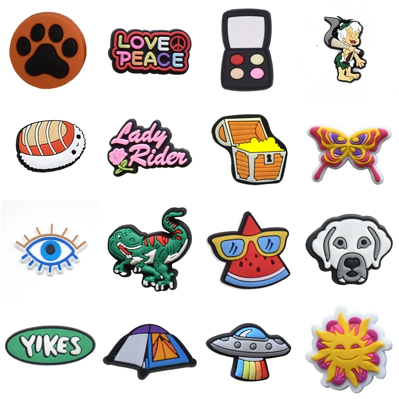 

Лидер продаж, 1 шт., Симпатичные аксессуары из ПВХ для обуви, подходят для сандалий, ремешков, ремешков на запястье, шпильки с пряжкой, украшен...