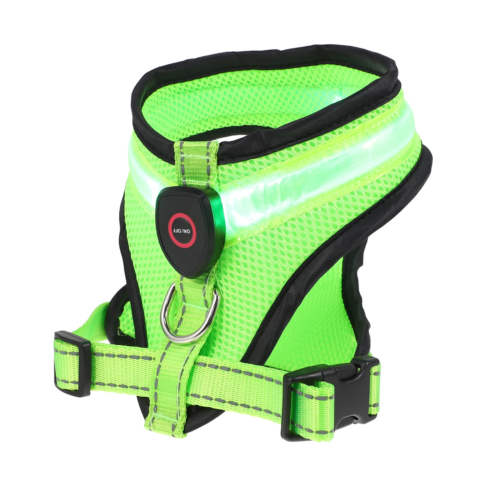 

Dog Glow Vest Summer Fashion Puppy Costume Glowing Pet Garment Luminous LED Glitter Outfit