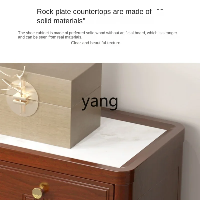 Шкаф для обуви XYY из массива дерева шкаф крыльца встроенный Новый хранения в