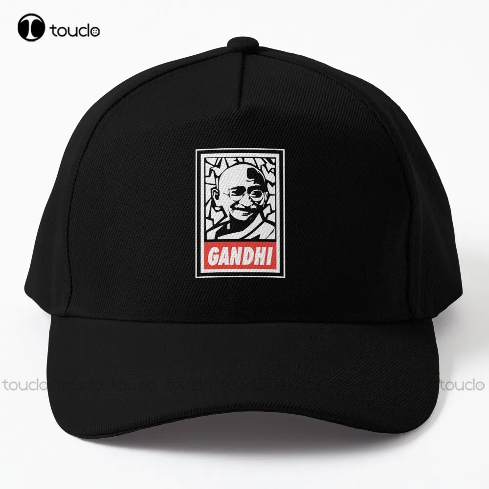 

Mahatma Gandhi Silhouette Baseball Cap Girls Hats Cotton Outdoor Simple Vintag Visor Casual Caps Hip Hop Trucker Hats Denim Caps