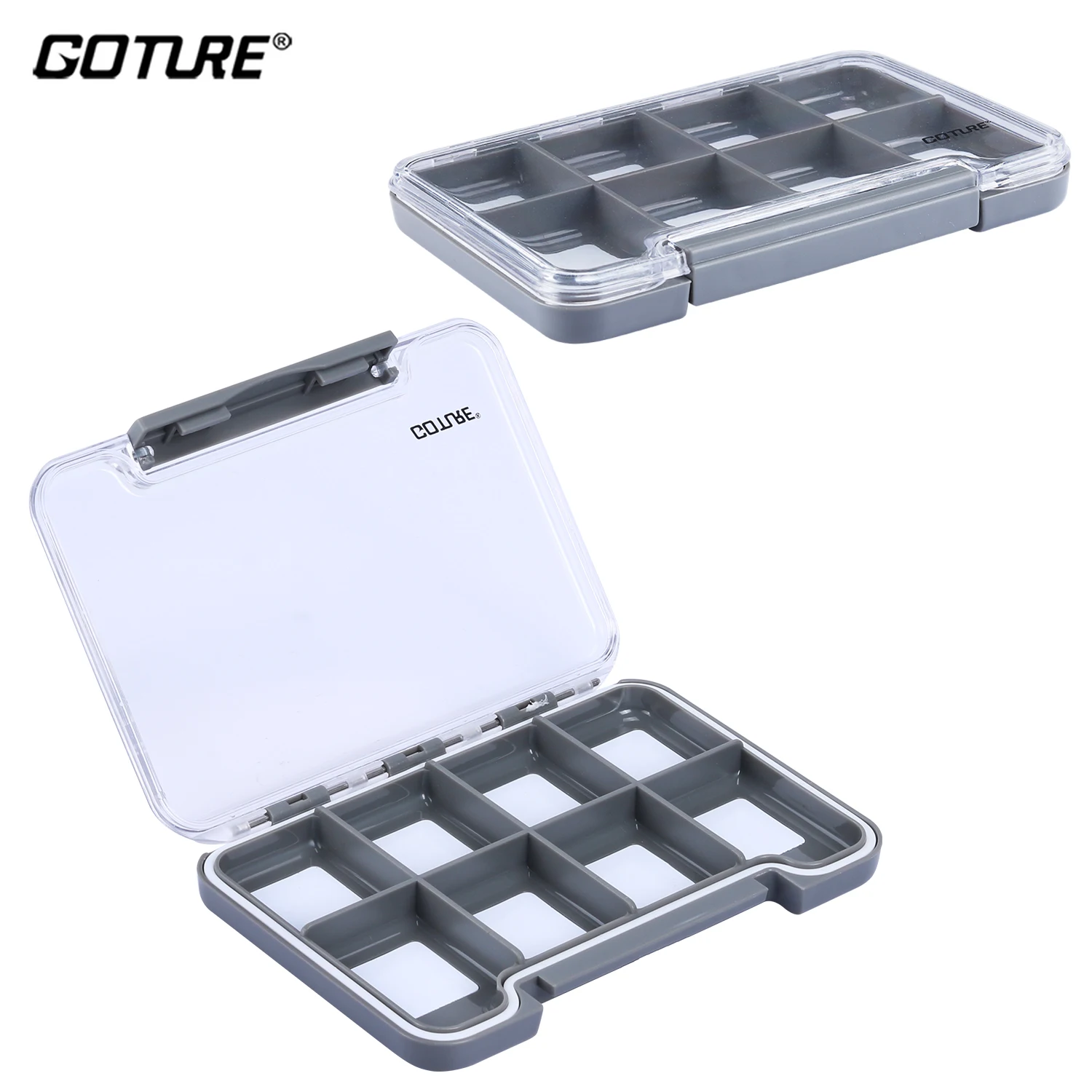 

Goture 120PCS Fly Barb Fishing Hooks with Magnetic Components Box Dry Fly Nymph Hooks High Carbon Steel Fly Fishing Hooks Kit