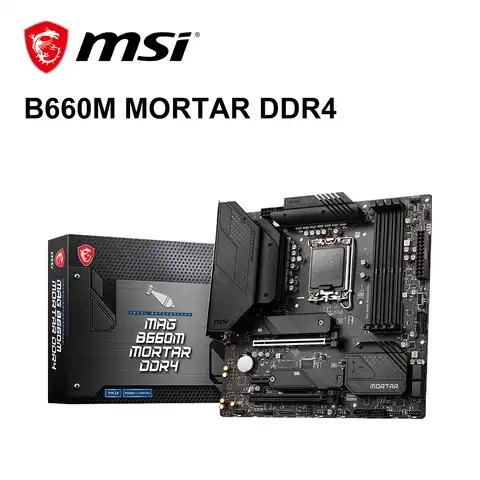 Материнская плата MSI New MAG B660M, микро-ATX Intel B660 4800 + МГц 128G USB 3,2 SATA M.2, поддержка 12 gen LGA 1700