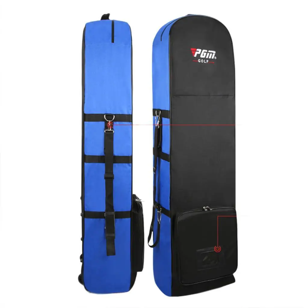 Wheeled Golf Travel Cover Bag for Airlines Shipping Storage Carrier Black