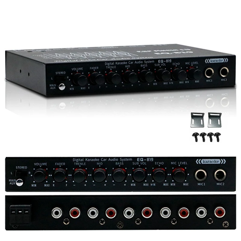 EQ-819 многофункциональный автомобильный аудио EQ тюнинг кроссовера усилитель