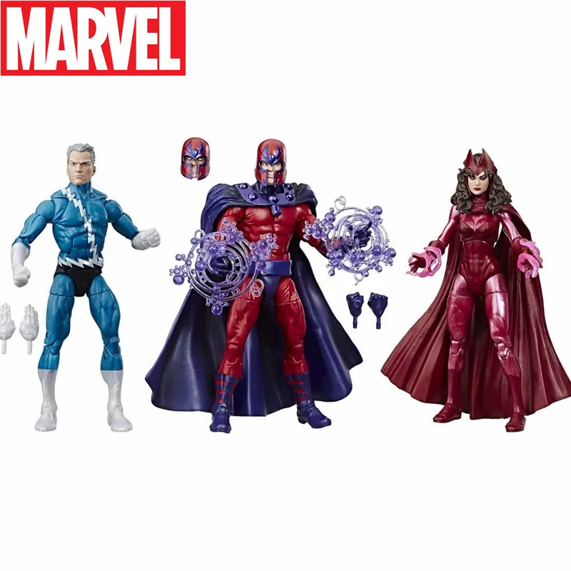 

Фигурка героя Marvel Legends 80th X Men 3-искусственные комиксы, Семейные вопросы, Quicksilver Magneto Scarlet, игрушка-модель аниме