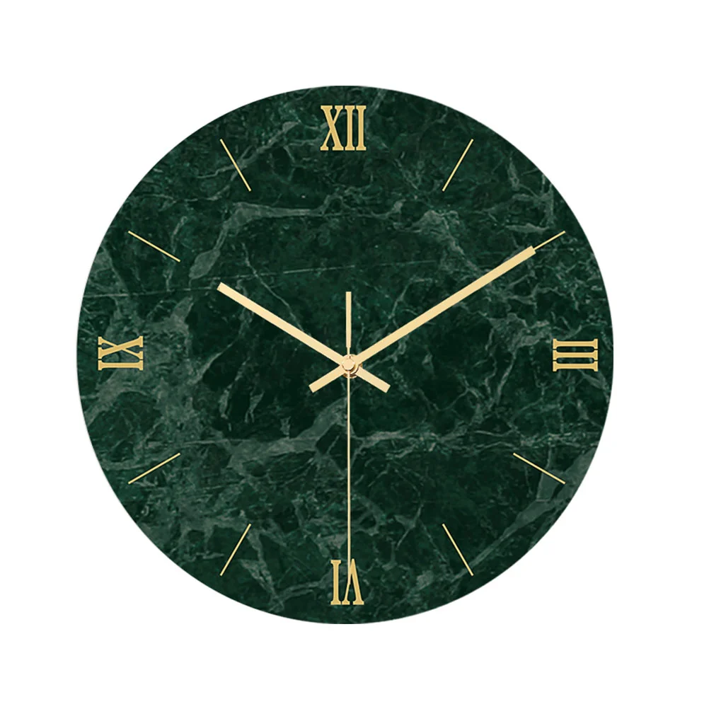 

1pc Arabic Numerals Wall Clock Marble Wall Clock Acrylic UV Clock without for Home Living Room Numbers