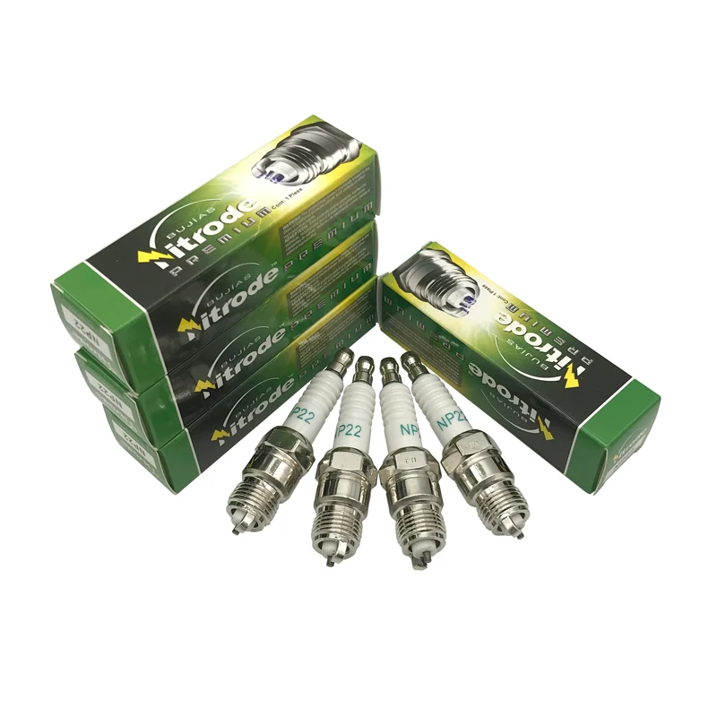 4 шт. переключатель C двойным Свеча зажигания NP22 для R41TS H6BC F15YC BL11Y RV12YC 067600-9711 ITF20 FT85P