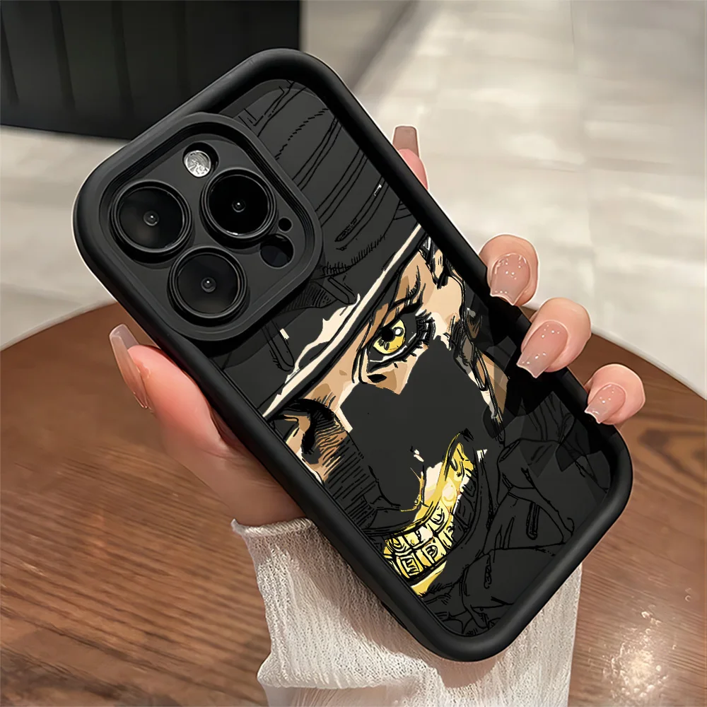 Чехол для телефона Anime J-Jojo Steel Ball Run для iPhone 17, 16e, 16, 15, 14, 13, 12, 11, Air, Pro, Max, Mini, XR, XS, X, 7 Plus, мягкая задняя крышка из ТПУ (art.: 3920d83d3437e) - 3920d83d3437e