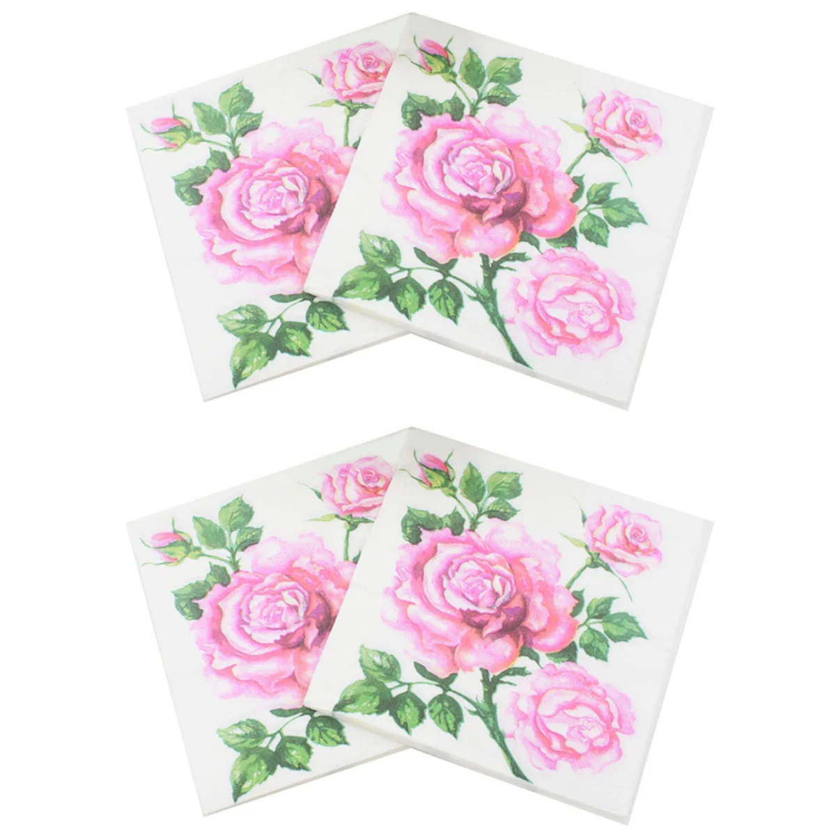 

40 Sheets Dining Table Decor Party Napkins Disposable Paper Floral Printed Bride