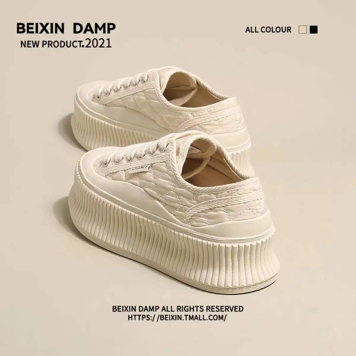 

Thick-soled shoes heightening biscuit shoes women's 2022 new spring and autumn Korean version all-match casual sneakers