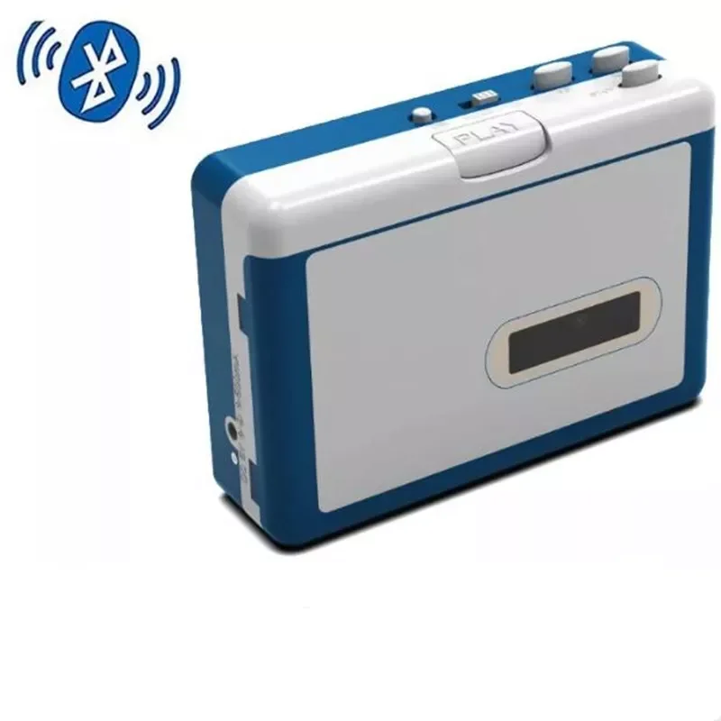 

ezcap215 Portable Personal Walkman Bluetooth Cassette Player, Transmit Retro Tape Music To Bluetooth Earphone or Speaker