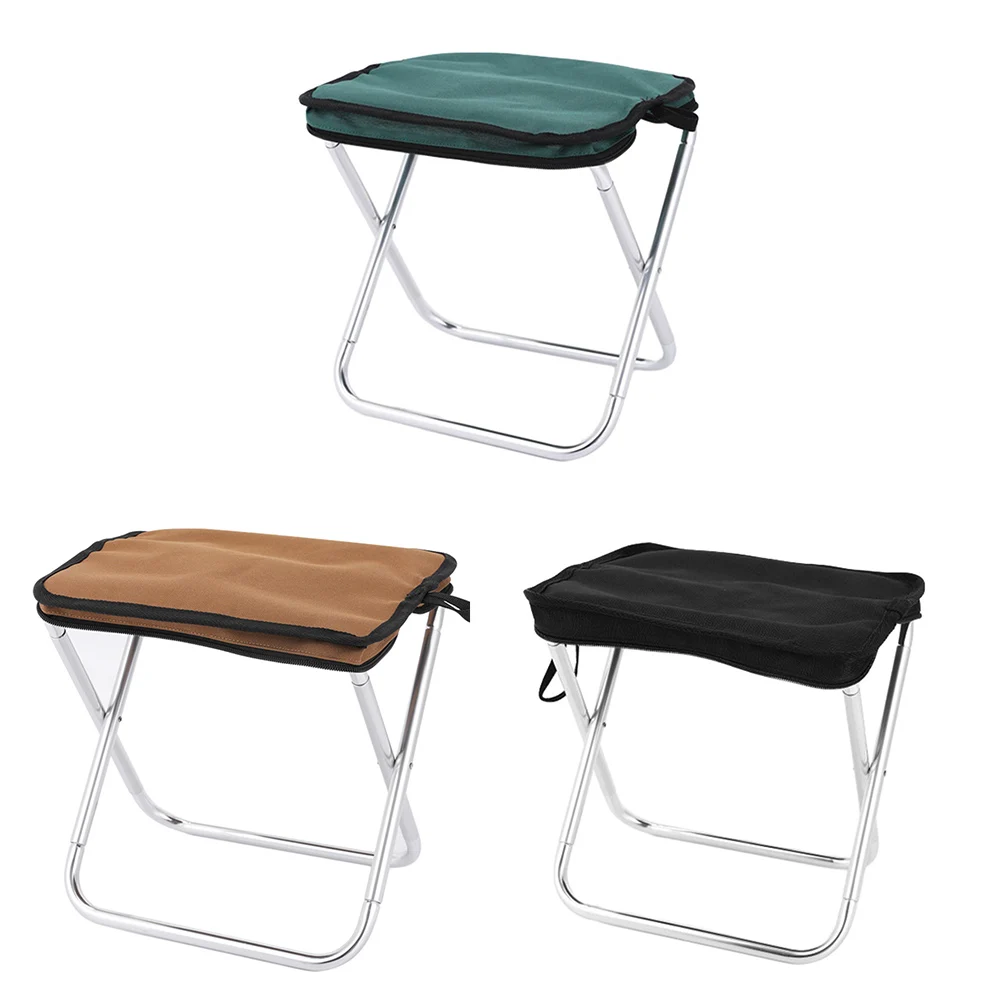 

1pc Folding Chair Oxford Cloth 7075 Aluminum Alloy Portable Collapsible Camping Stool Ultralight Outdoor Fishing Picnics Chair