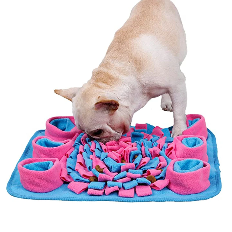 

Snuffle mat for Dogs Puzzle Enrichment Toy Pet Foraging Mat Slow Feeder Smell Training Stress Relief Interactive Treat Dispenser