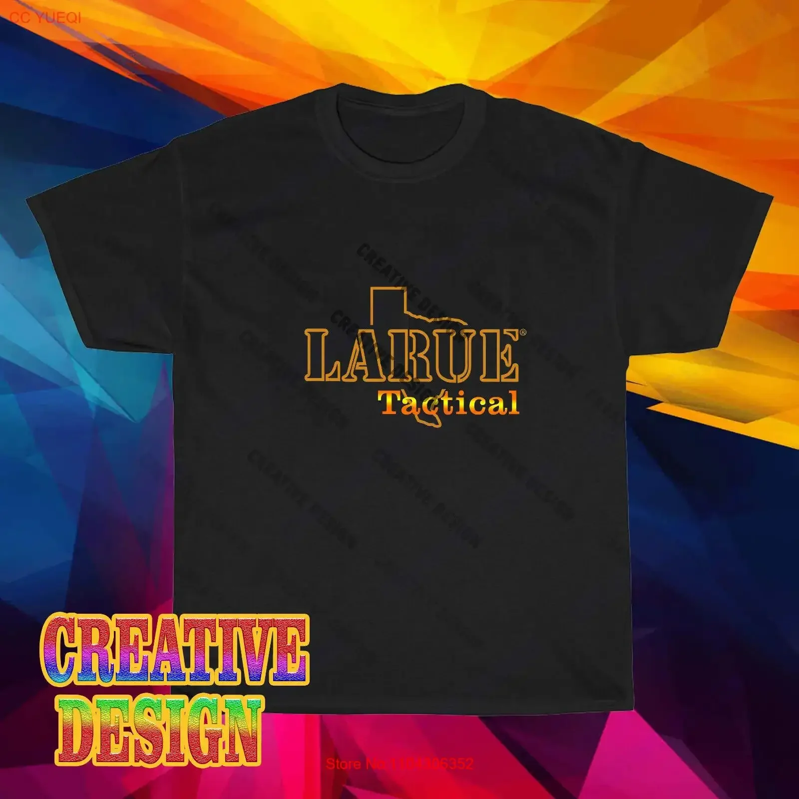 Новая рубашка LaRue мужская черная футболка с тактическим логотипом размер США от S