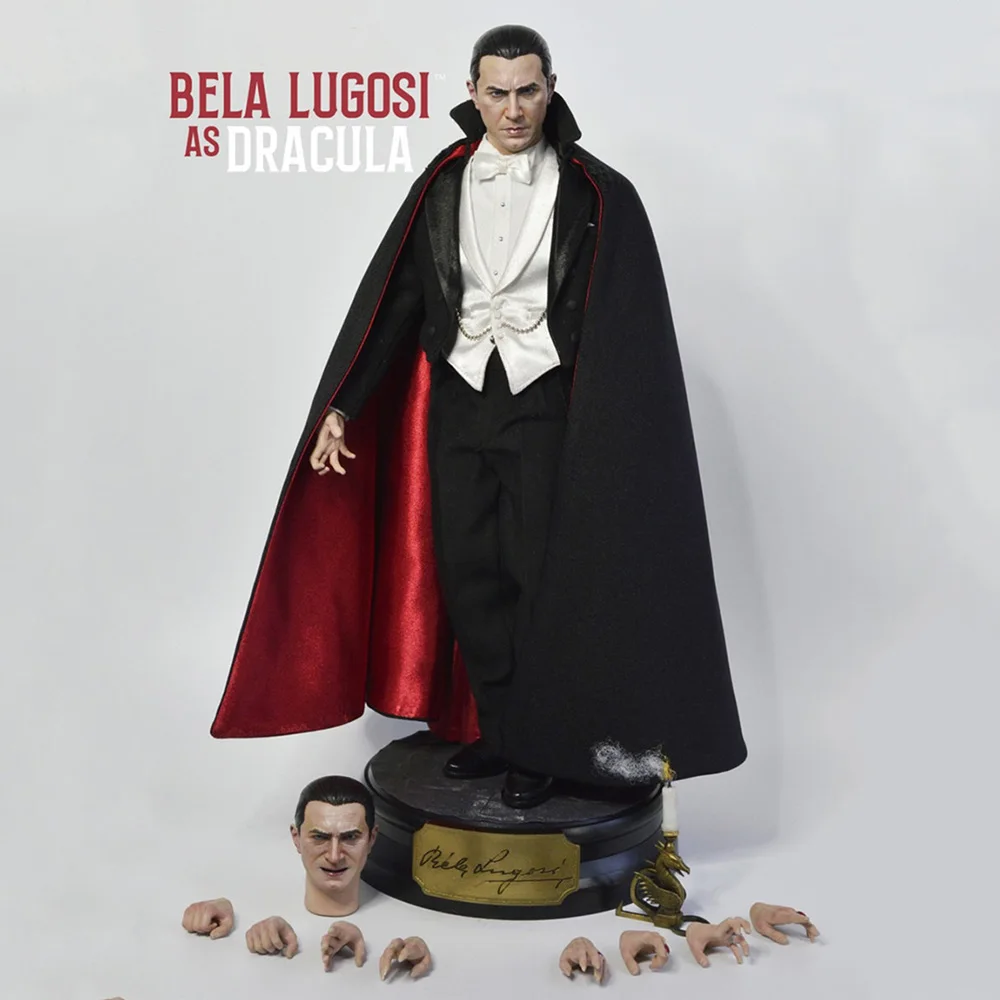 

In Stock Infinite Statue 1/6 Count Dracula Bela Lugosi Normal/DX Deluxe Edition Soldier Model 12'' Action Figure Full Set