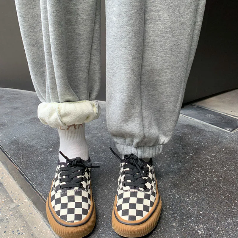 

Новинка Осень-зима 2022 корейские плюшевые брюки все в одном для девочек повседневные свободные и удобные брюки 5-42