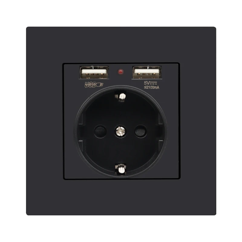 EU 16A Россия Польша Корея Испания Украина Европейская стандартная розетка два