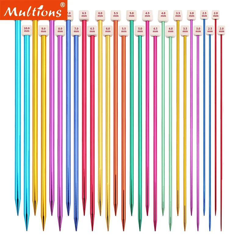 

2.0mm-8.0mm Straight Single Pointed Knitting Needles 13.8Inch Length Knitting Needles for Handmade DIY Knitting Sweater Gift