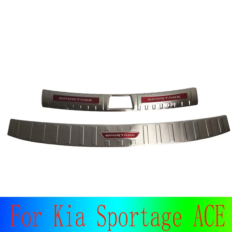 

For Kia Sportage ACE Car Door Trim Ding Prevention Guard Protect Sticker Hood Automotive Accessories Stainless Steel Chrome Trim