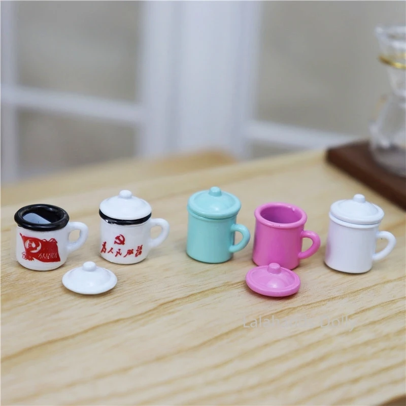 

Миниатюрная кукольная мини-чашка для воды, Игрушечная модель еды для кукольного домика, аксессуары для мебели