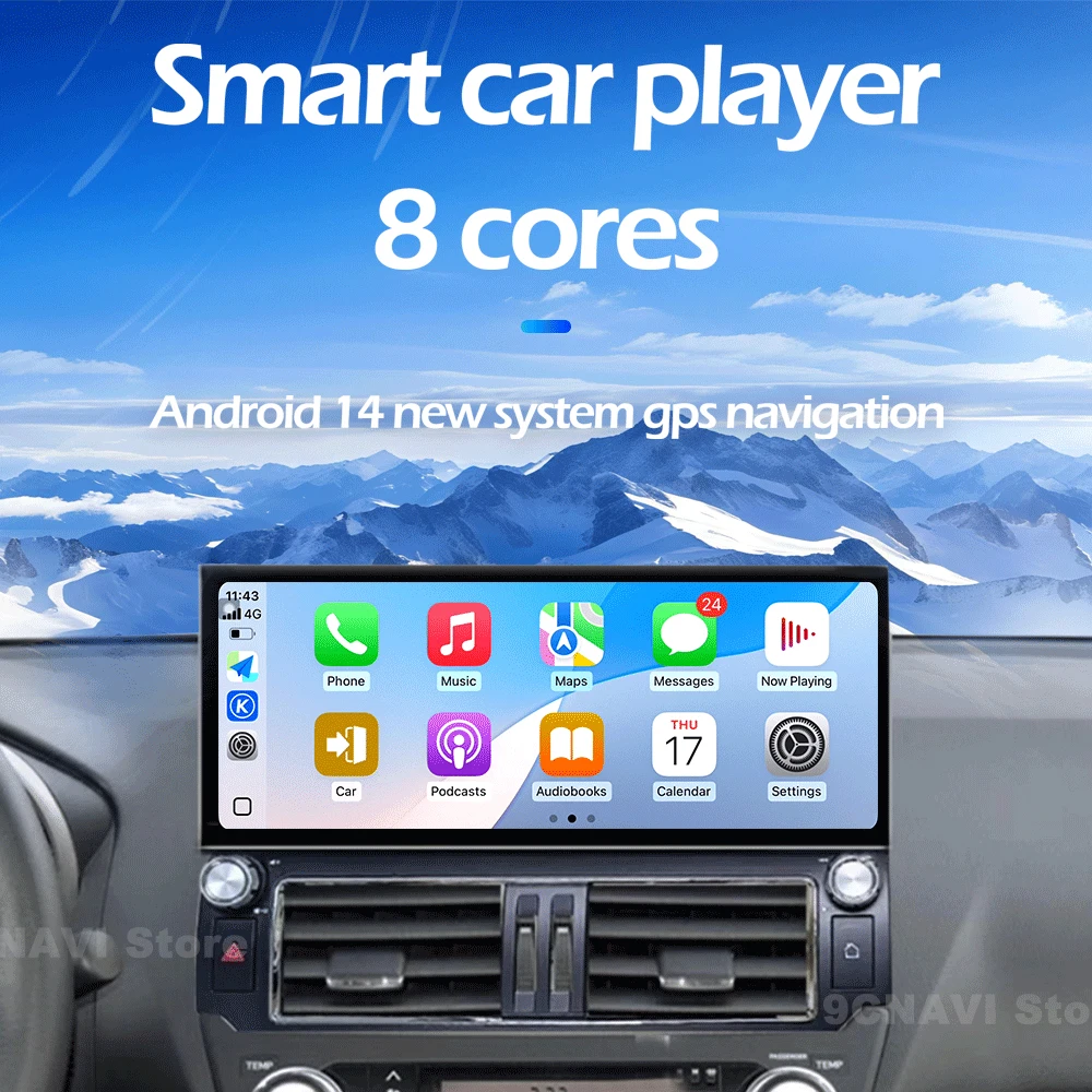 12,3 Android 15 автомобильный радиоприемник мультимедийный плеер для Toyota Land Cruiser Prado 150 2010-2013 навигация GPS Carplay головное устройство инструменты (art.: 3920ce6d0eeff) - 3920ce6d0eeff