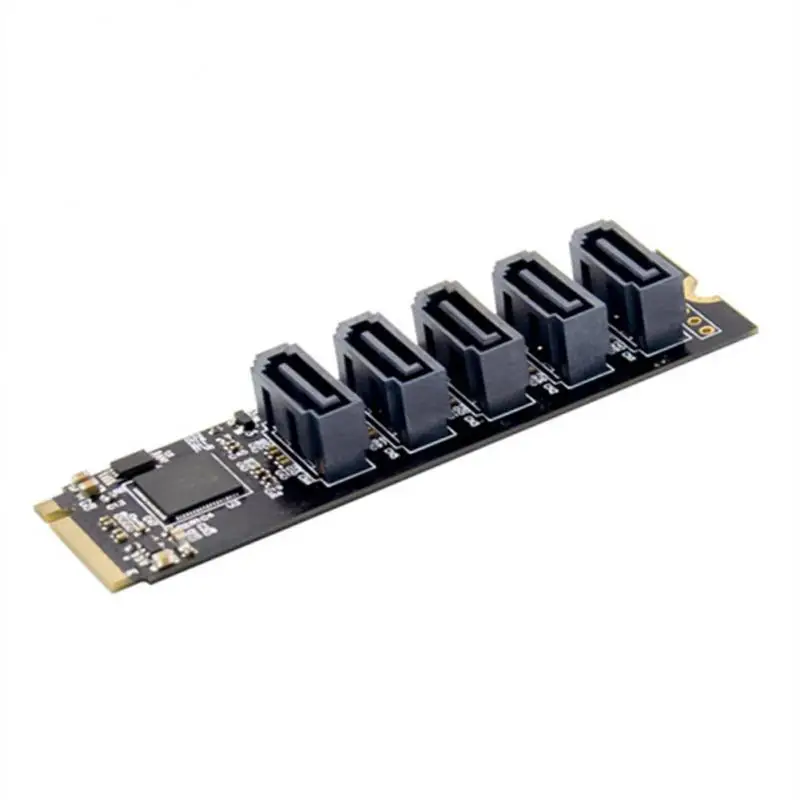 

Riser M.2 To Ngff Pci Express Jmb585 High-quality 5 Ports For Chia Mining Controller Sata3.0 For Pc Laptop Expansion Card New