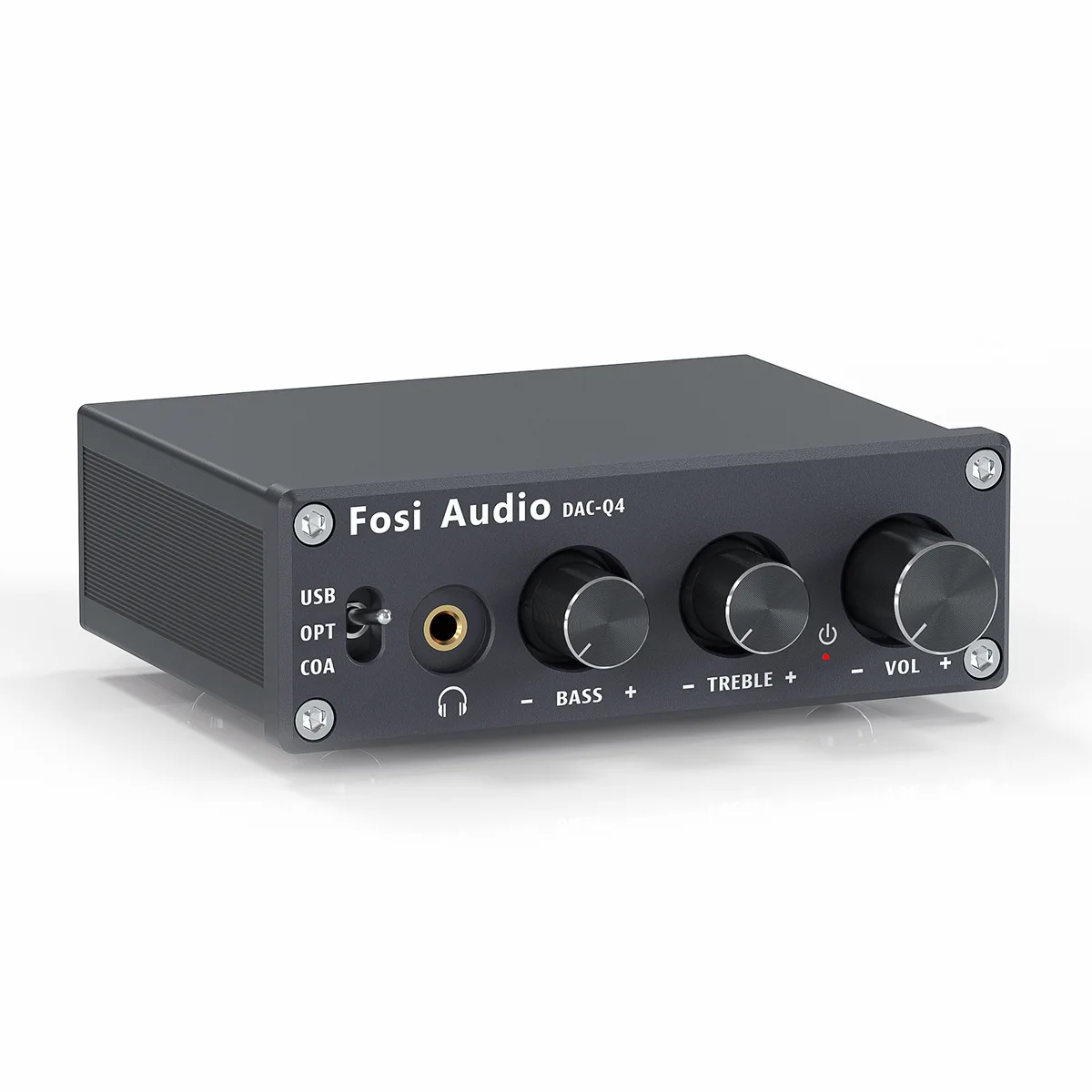 

Q4 DAC Decoder HIFI Earphone with High and Low Pitch 192K24bit Optical Fiber Coaxial USB To Analog Durable